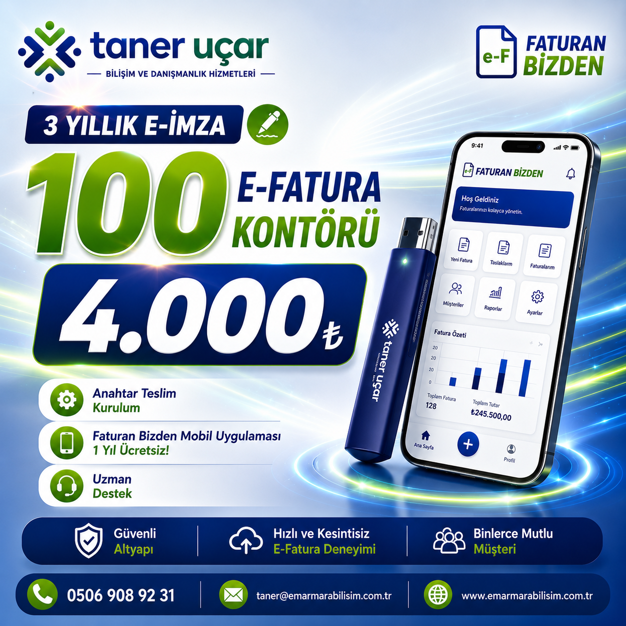 e-imza alana 100 kontür HEDİYE... sadece 4000tl (kdv dahil)